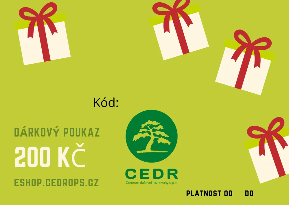 CEDR Elektronický dárkový poukaz 200 Kč